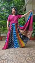 Load image into Gallery viewer, Pure Cotton Ikat Statement 7m flare Skirt