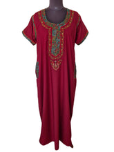 Load image into Gallery viewer, Embroidered Lizzy Bizzy Cotton Gown - Size 38", 40" , 44", 48", 52" & 54"