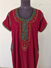 Load image into Gallery viewer, Embroidered Lizzy Bizzy Cotton Gown - Size 38", 40" , 44", 48", 52" & 54"