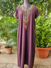 Load image into Gallery viewer, Embroidered Lizzy Bizzy Cotton Gown - Size 40" & 52"