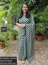 Load image into Gallery viewer, Pure Georgette Leheriya Saree – 6 Meter Drape