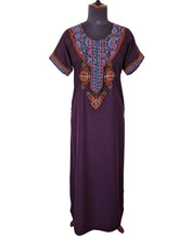 Load image into Gallery viewer, Embroidered Lizzy Bizzy Cotton Gown - Size S, M, L, XL, XXL