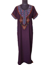 Load image into Gallery viewer, Embroidered Lizzy Bizzy Cotton Gown - Size S, M, L, XL, XXL