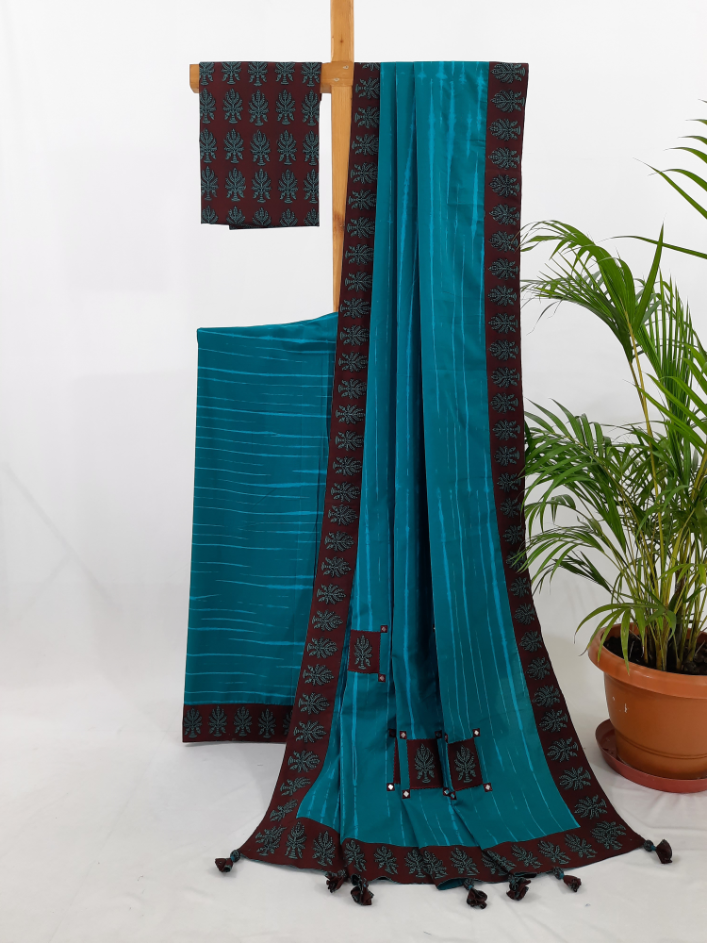 Tie n Die Cotton Designer Saree