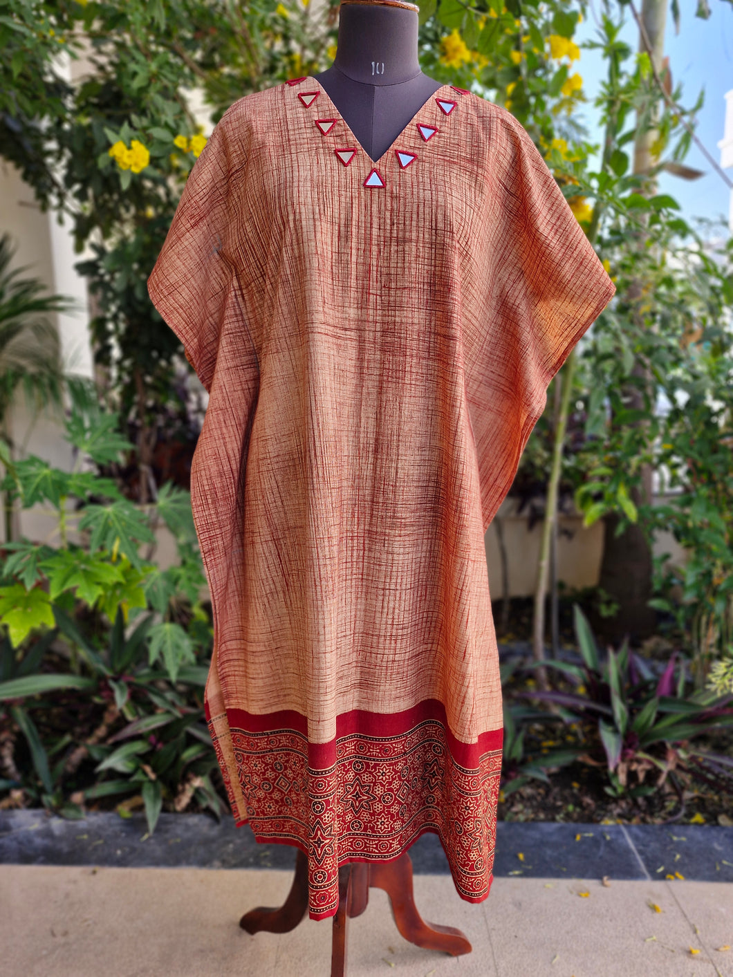 Ajrakh Cotton Kaftan