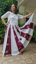 Load image into Gallery viewer, Designer Hakoba Cotton Long Skirt - 7m Flare
