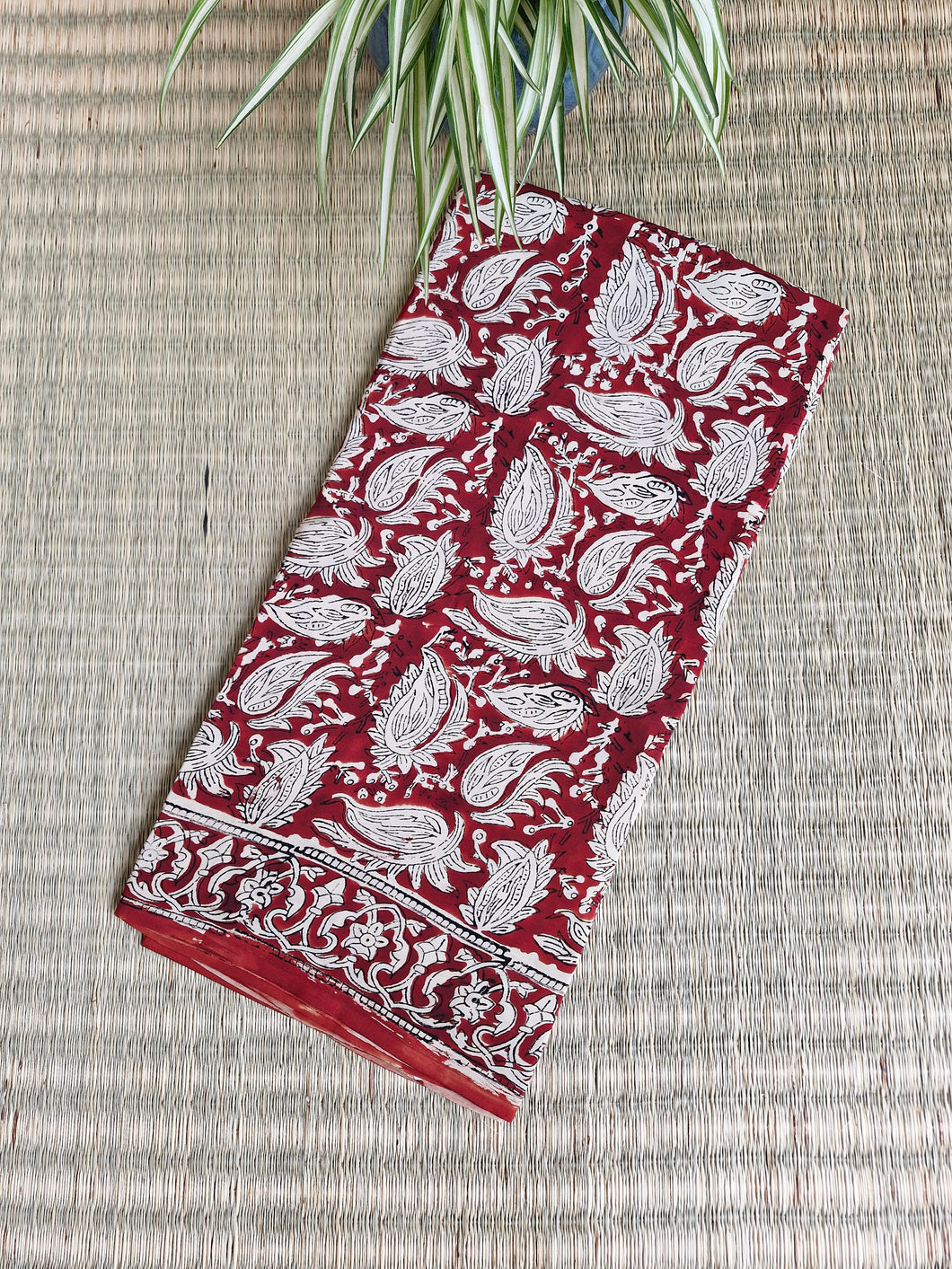 Crepe Vanspati Block Print Saree