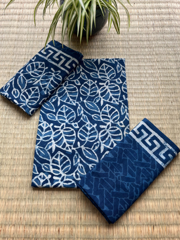 Indigo Cotton Suit Set