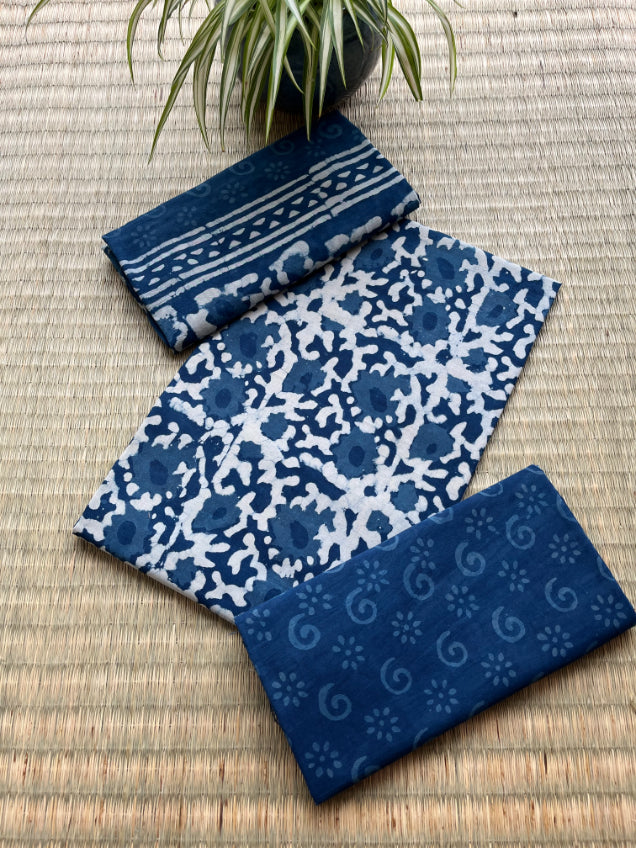 Indigo Cotton Suit Set
