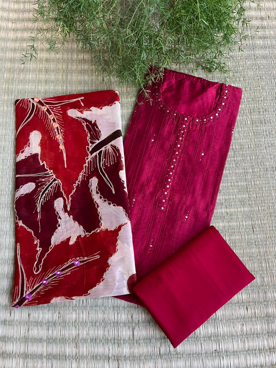 Silk Designer Dress Material