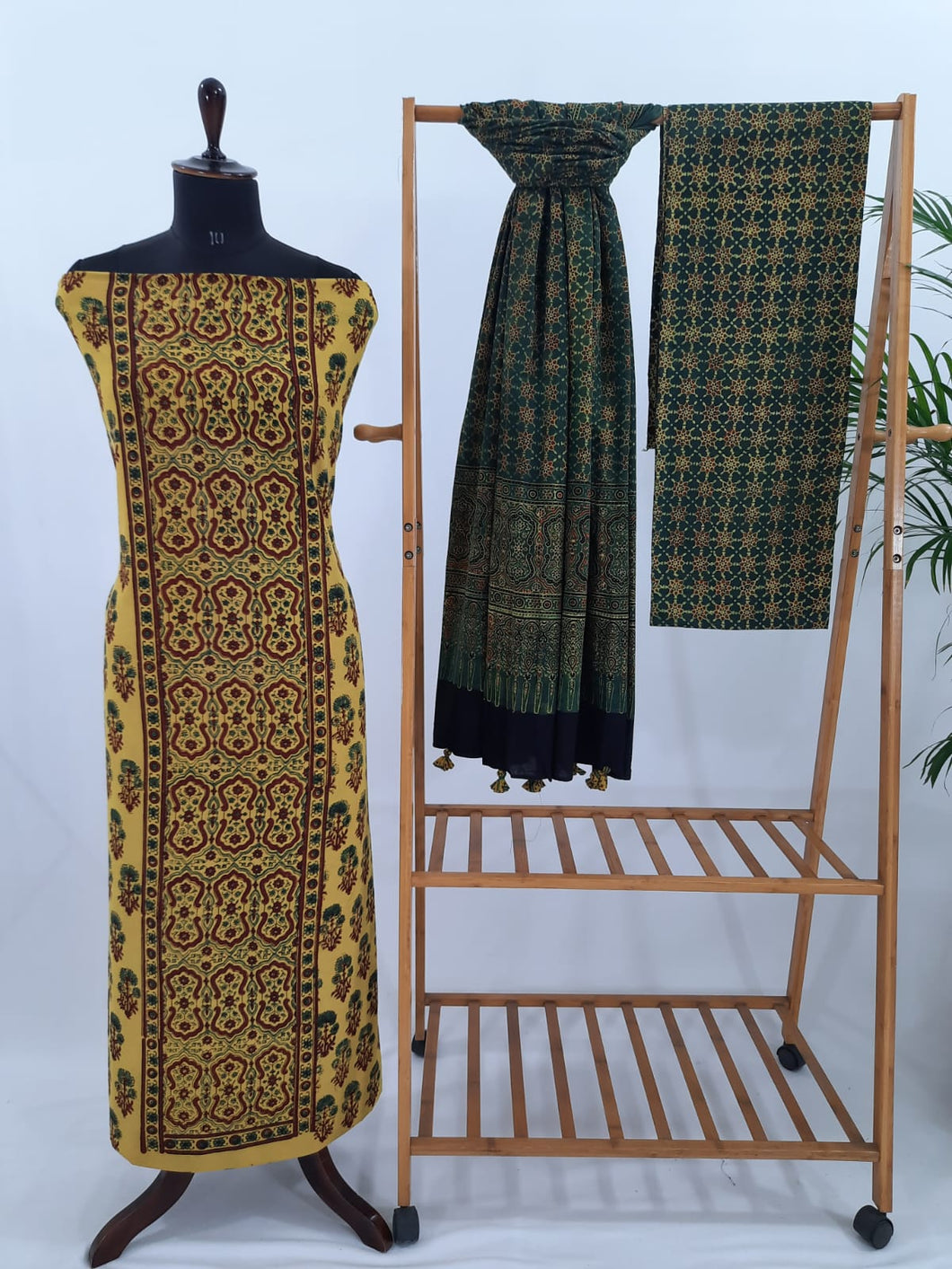 Ajrakh Cotton Suit Set