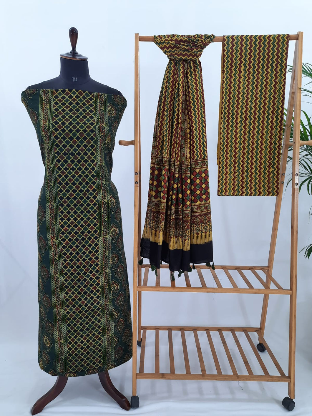 Ajrakh Cotton Suit Set