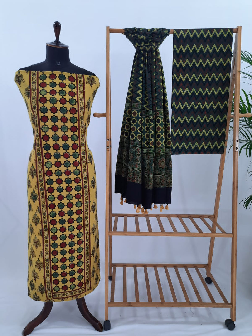 Ajrakh Cotton Suit Set