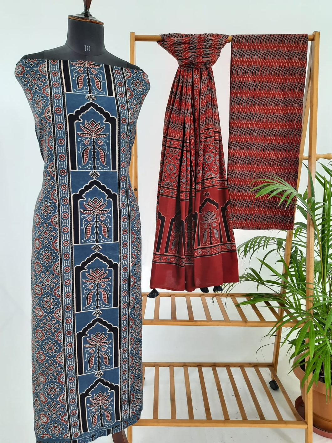 Ajrakh Cotton Suit Set