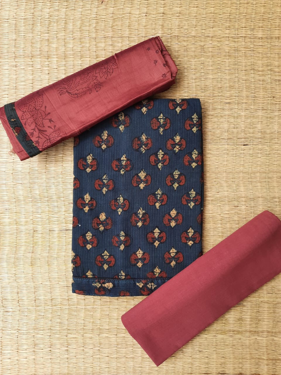 Ajrakh Cotton Suit Set