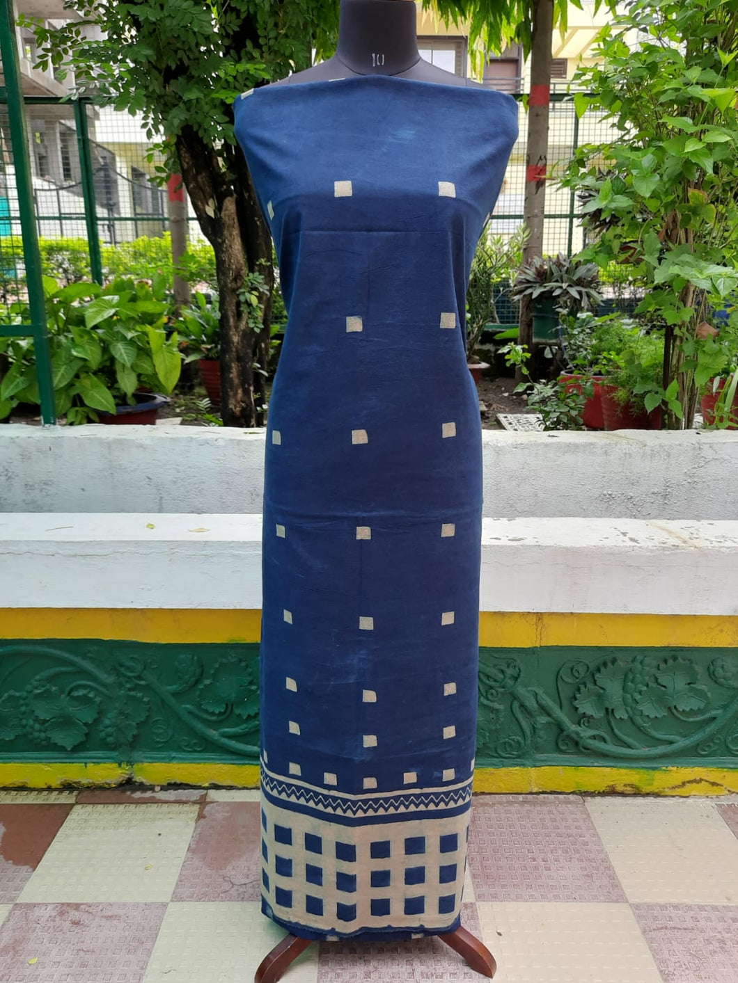 Ajrakh Kurti Fabric