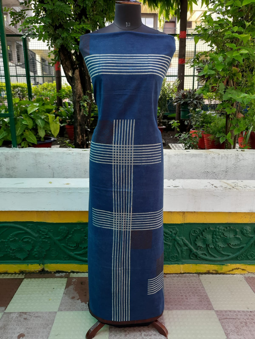 Ajrakh Kurti Fabric