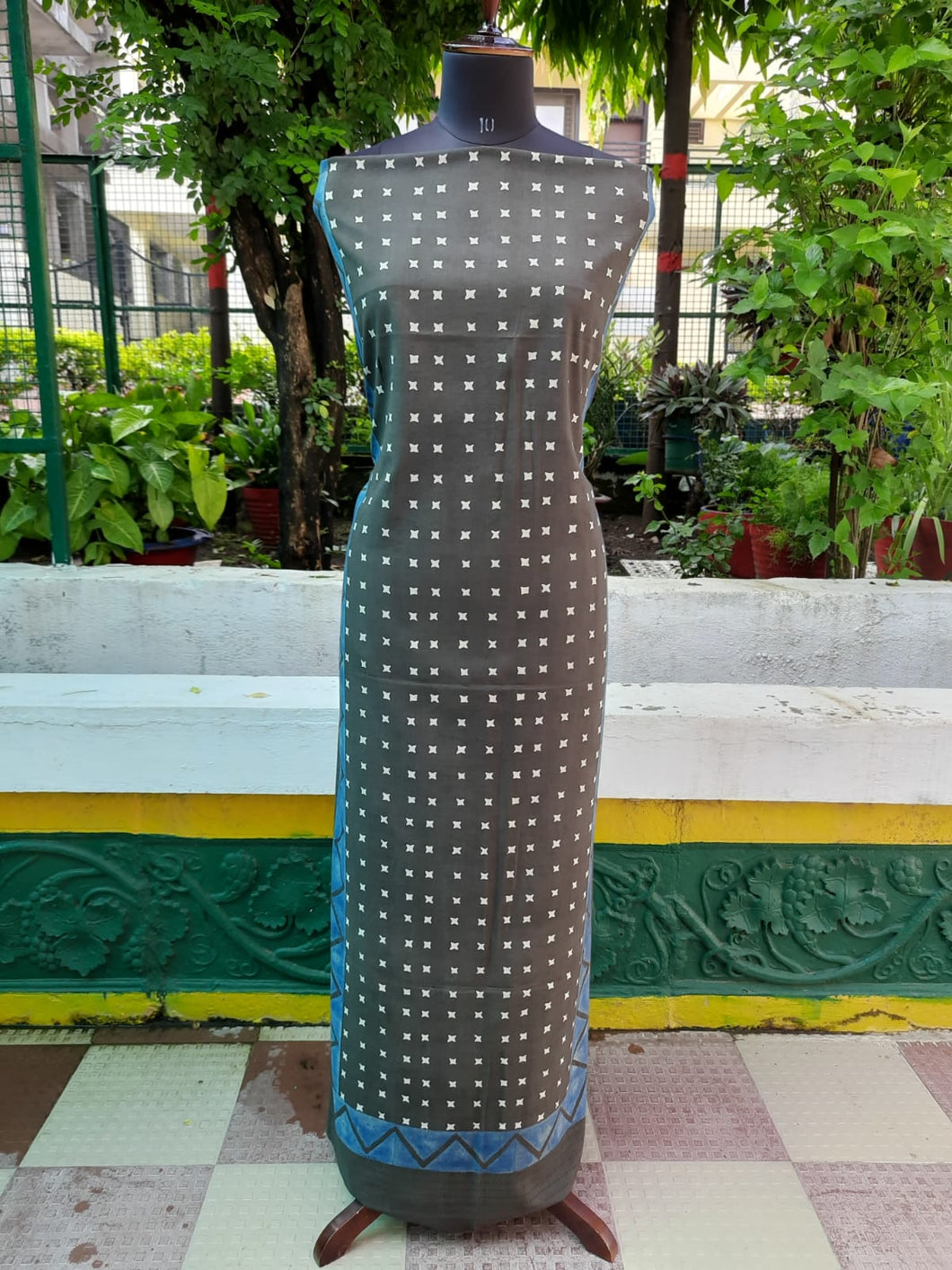 Ajrakh Kurti Fabric
