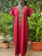 Load image into Gallery viewer, Embroidered Lizzy Bizzy Cotton Gown - Size 40&quot; &amp; 48&quot;
