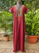 Load image into Gallery viewer, Embroidered Lizzy Bizzy Cotton Gown - Size 40&quot; &amp; 52&quot;
