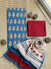Load image into Gallery viewer, Modal Cotton Suit Set with Linen Dupatta
