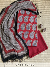 Load image into Gallery viewer, Premium Modal Cotton Suit Set with Linen Dupatta
