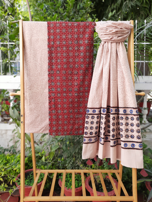 Ajrakh Cotton Suit Set