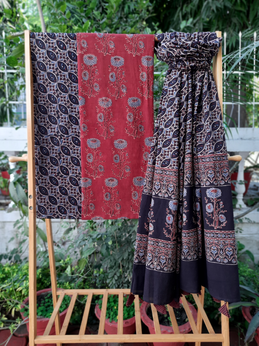 Ajrakh Cotton Suit Set