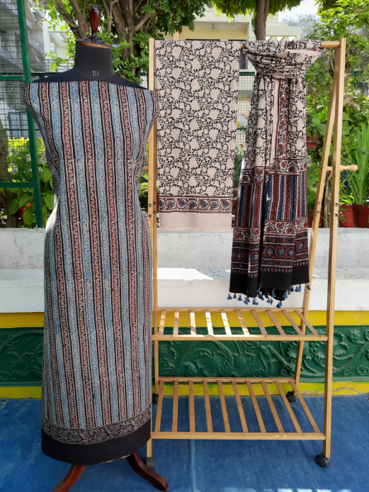 Ajrakh Cotton Suit Set