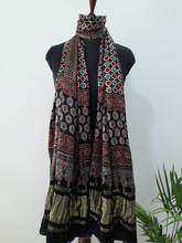Load image into Gallery viewer, Ajrakh Modal Silk Tissue Pallu Dupatta
